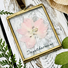 Load image into Gallery viewer, Miniature Brass Glass Frame Botanical - Blossom Togetherness

